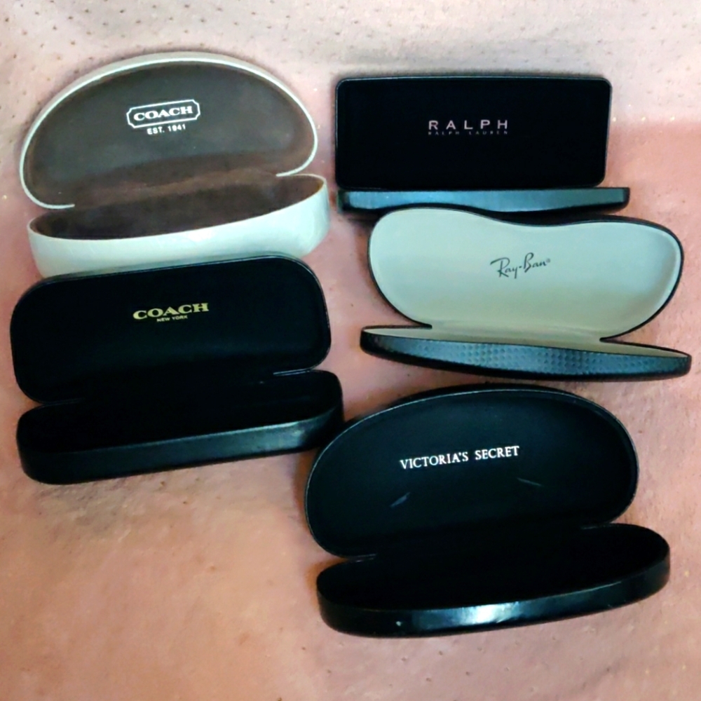 Hard cases sunglasses/glasses (all 5)